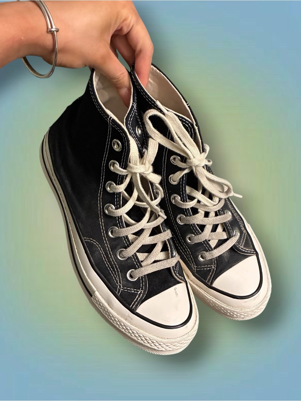 Converse Black and White Chuck 70 High-Top Sneakers